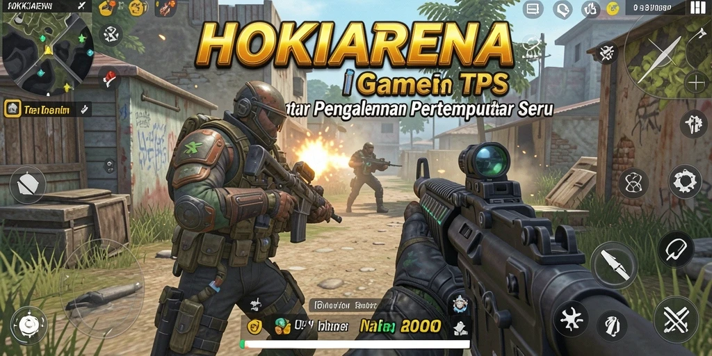 Tangkapan layar HOKIARENA menampilkan aksi pertempuran yang mendebarkan.