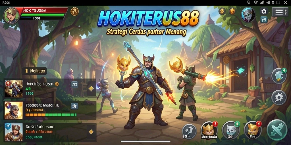 Tampilan screenshot HOKITERUS88 menampilkan aksi gameplay strategi yang mendebarkan.