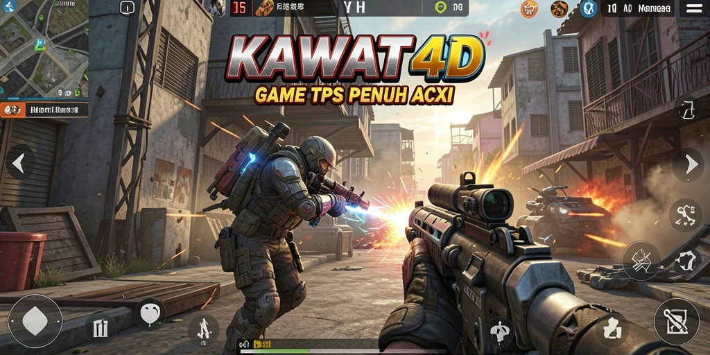 Tampilan gameplay seru dan intens dalam KAWAT4D.