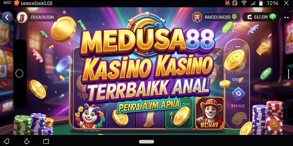 Tampilan menarik dari gameplay Kasino di MEDUSA88 yang menawan.