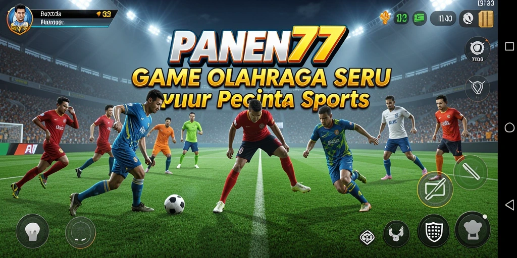 Screenshot gameplay PANEN77 menampilkan pertandingan olahraga yang seru.